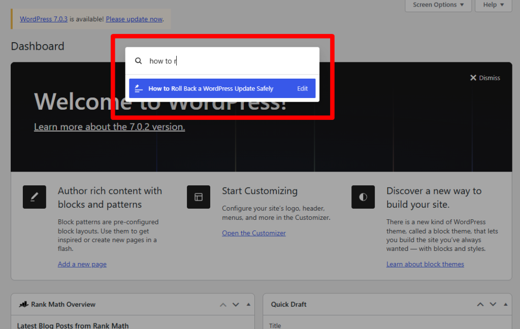 Finding your own content in WordPress